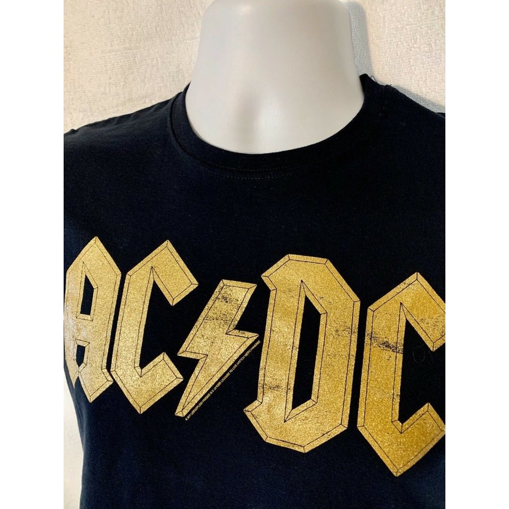 New Rare Vintage Ac/Dc Black Gold Foil Logo 2011 - Gem